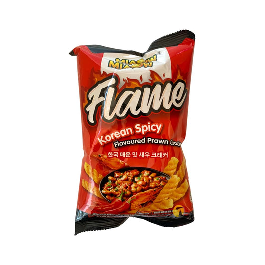 Miaow Miaow Flame Prawn Cracker - Korean Spicy - 30x50g