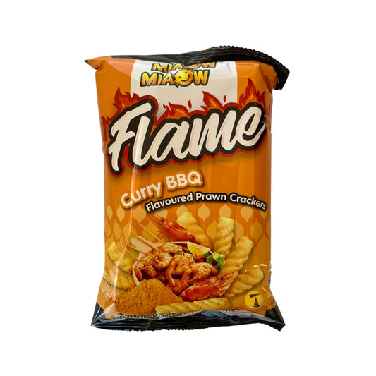 Miaow Miaow Flame Prawn Cracker - Curry Bbq - 30x50g
