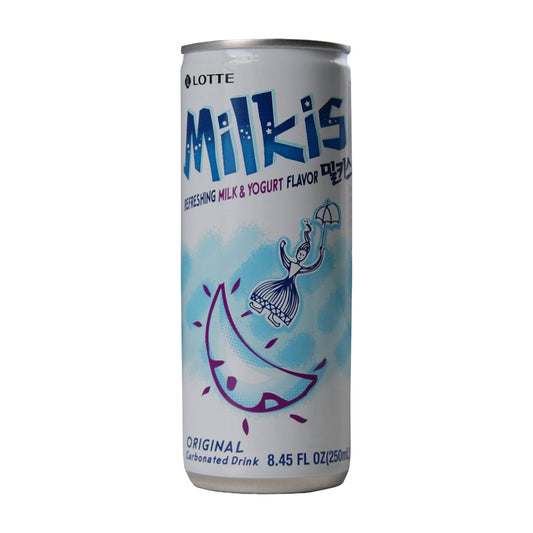 Lotte Milkis Original Milk & Yogurt Flavour Carbonated Drink - 30x250ml
