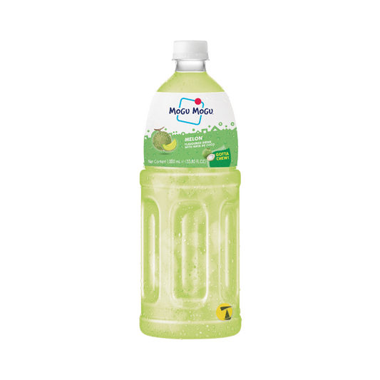 Mogu Mogu Melon Flavoured Drink with Nata de Coco - 12x1L