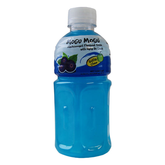 Mogu Mogu Blackcurrant Flavoured Drink with Nata do Coco - 24 x 320ml