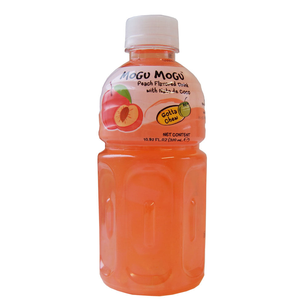 Mogu Mogu Peach Flavoured Drink with Nata do Coco - 24 x 320ml