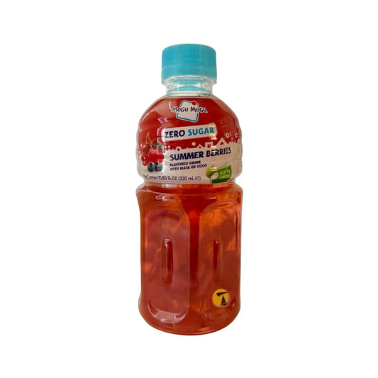 Mogu Mogu Zero Sugar Summer Berries Flavoured Drink with Nata de Coco - 24x320ml