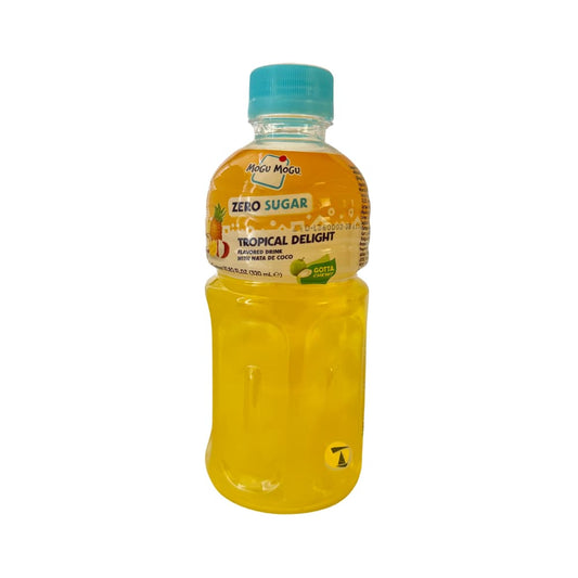 Mogu Mogu Zero Sugar Tropical Delight Flavoured Drink with Nata de Coco - 24x320ml