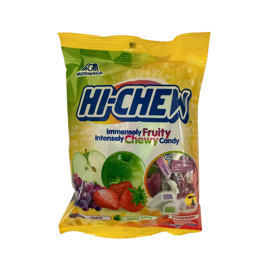 Morinaga Hi-Chew Original Mix (Grape, Green Apple, Strawberry) Chewy Candy - 6x100g