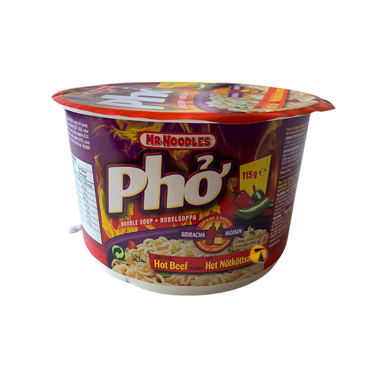 Mr Noodles Pho Hot Beef Bowl Noodles - 12x115g