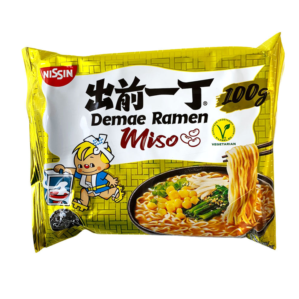 Nissin Demae Ramen Miso Flavour Noodles - 30x100g