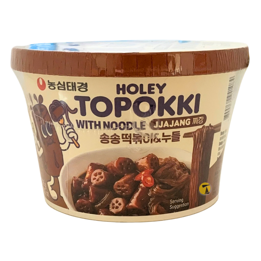 Nong Shim Jjajang Holey Topokki with Noodles - 16x128g