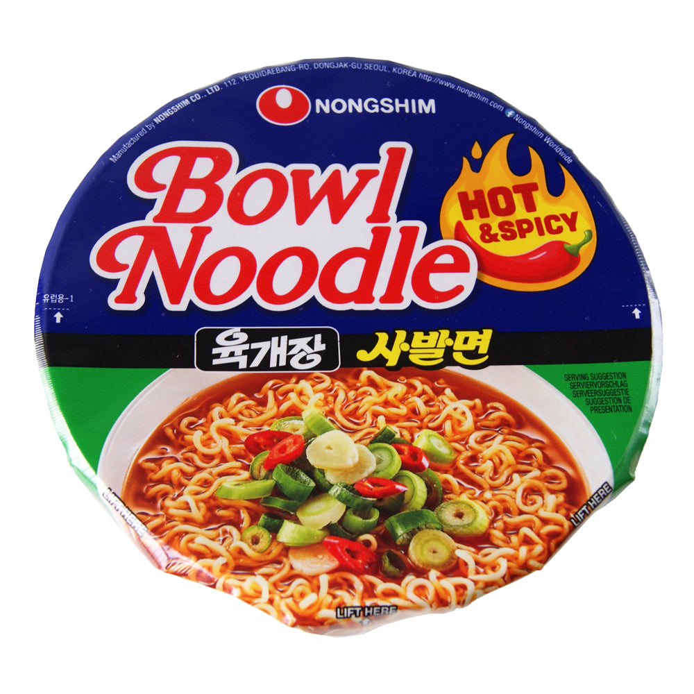 Nong Shim Hot & Spicy Big Bowl Noodle Soup - 12x100g