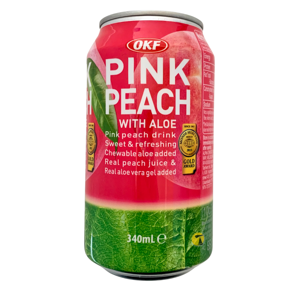 OKF Pink Peach with Aloe Drink - 20x340ml