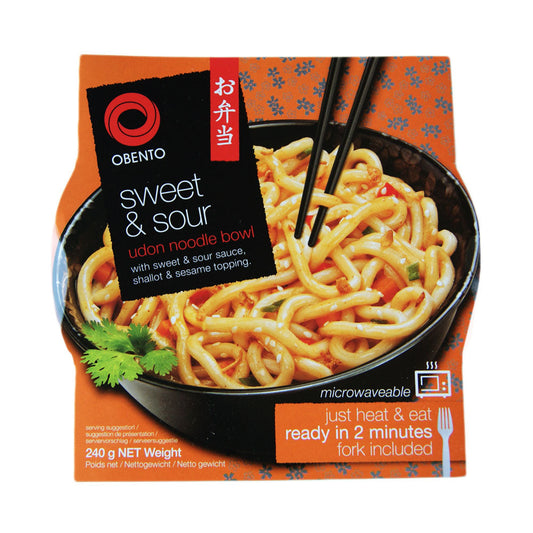Obento Sweet & Sour Udon Noodle Bowl - 24x240g