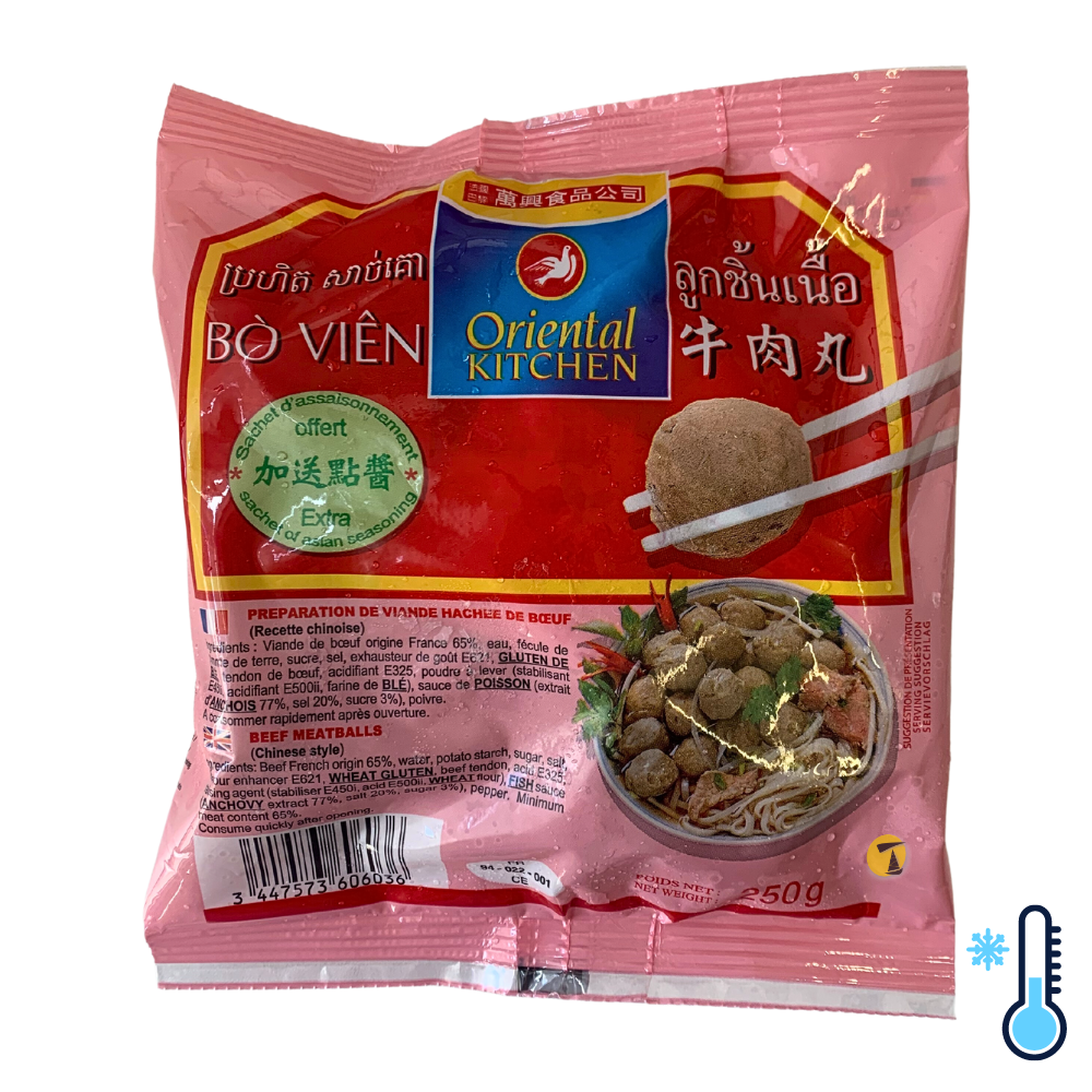 Oriental Kitchen Chinese Style Beef Meatballs - 20x250g [FROZEN]