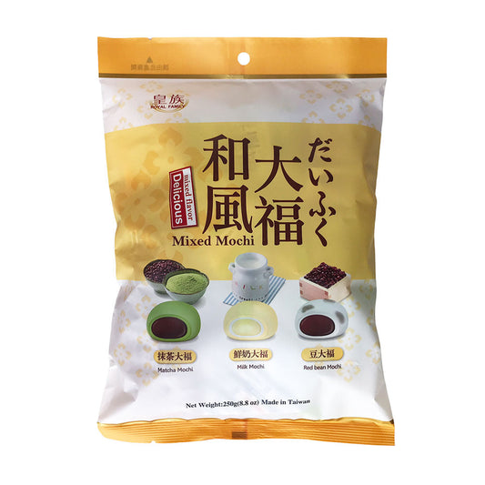 Royal Family Mixed Mochi (Red Bean, Milk & Matcha) - 12x250g