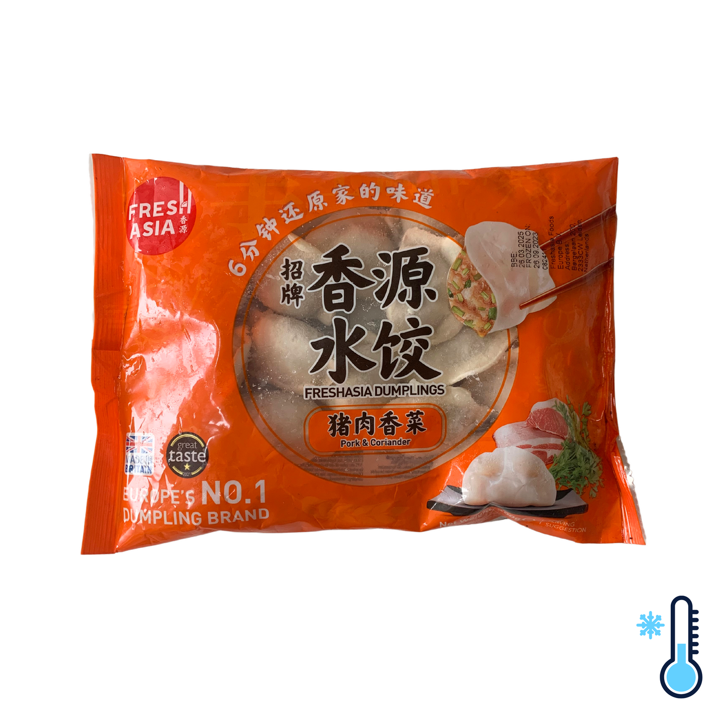 FZN Freshasia Foods Pork & Coriander Dumplings - 25x400g