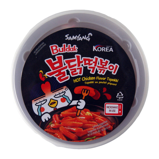 Samyang Buldak Hot Chicken Flavour Topokki Rice Cake Bowl - 16 x 185g