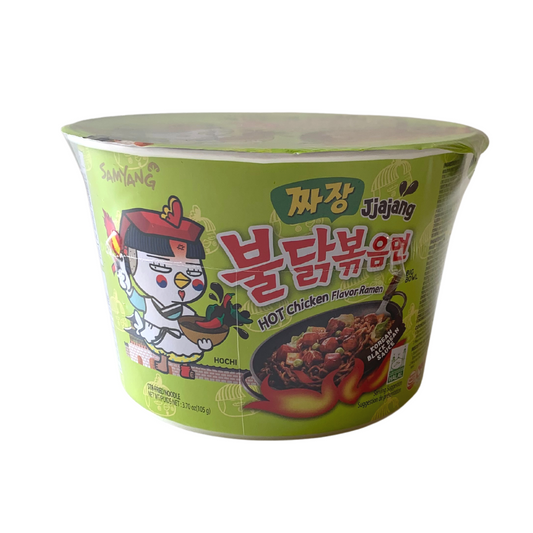 Samyang Jjajang Hot Chicken BIG BOWL Ramen Noodles - 16x105g