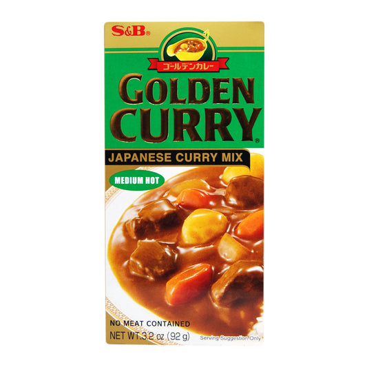 S&B Golden Curry Sauce Mix - Medium Hot - 24x92g