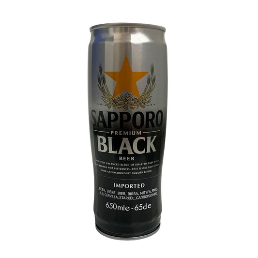 Sapporo Imported Premium Black Beer - 12x650ml
