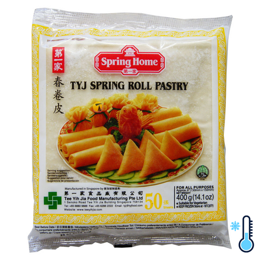 Spring Home TYJ Spring Roll Pastry 6" (50 Sheets) - 40x400g [FROZEN]