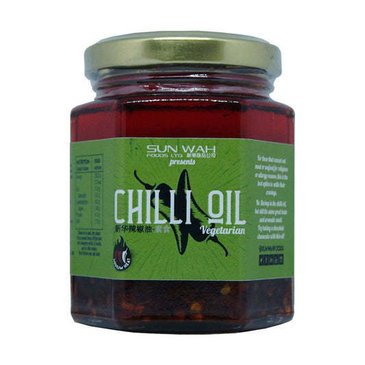 Sun Wah Vegetarian Chilli Oil - 12x160g