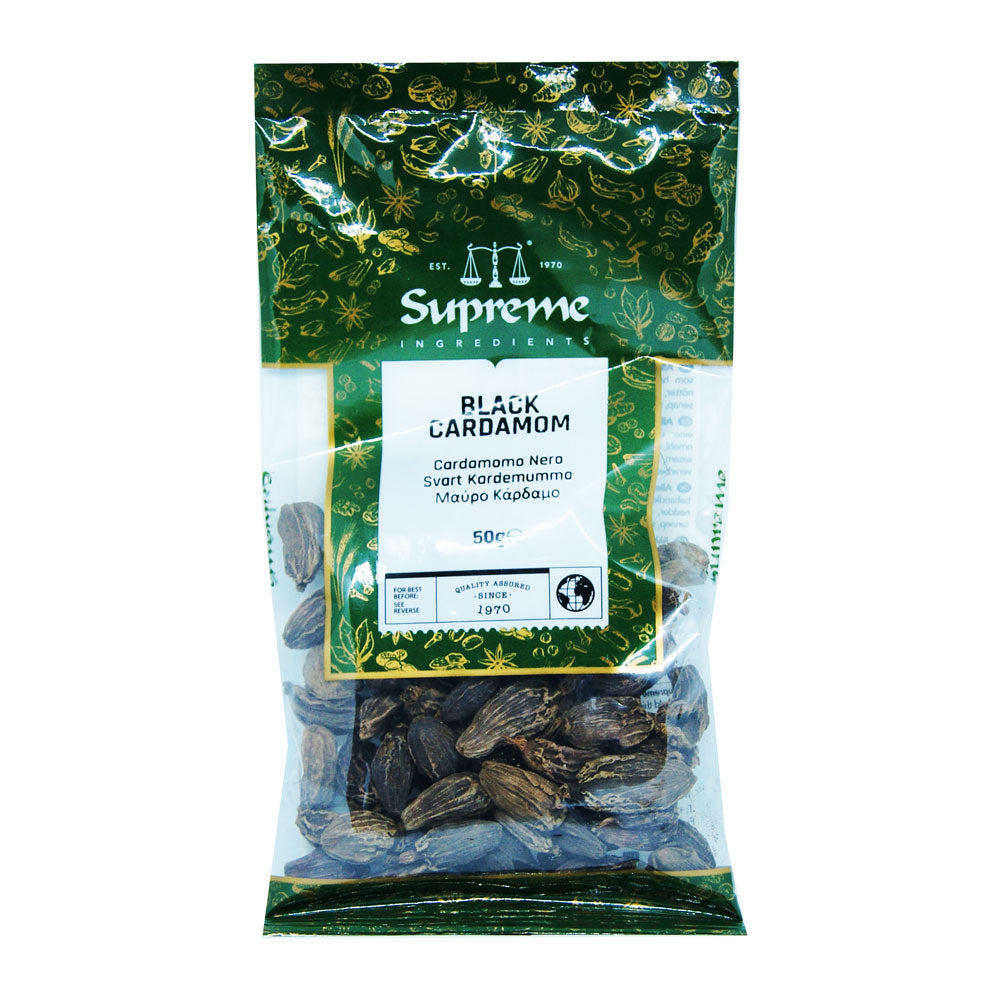 Supreme Black Cardamoms - 20x50g