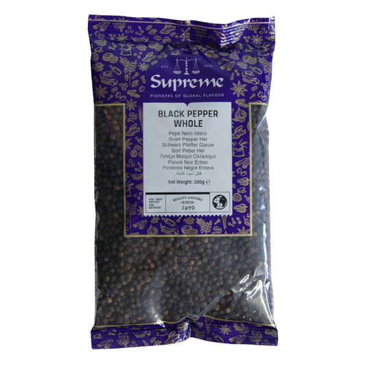 Supreme Whole Black Pepper - 10x300g