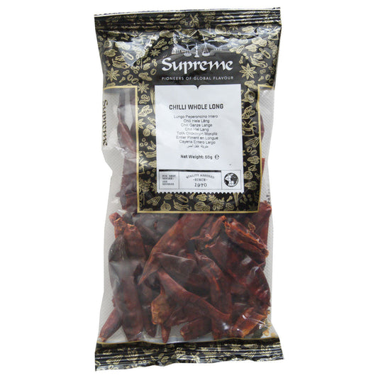 Supreme Chilli Whole Long - 10x50g
