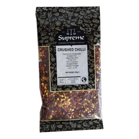 Supreme Crushed Chillies - 18x50g