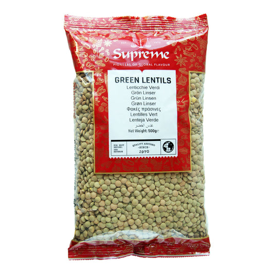 Supreme Green Lentils -18x500g