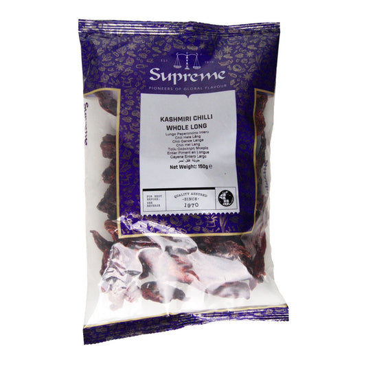 Supreme Kashmiri Chilli Whole Long - 6x150g
