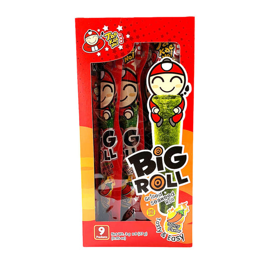 Taokaenoi Big Roll Grilled Seaweed Roll - Spicy - 12x(9x3g)