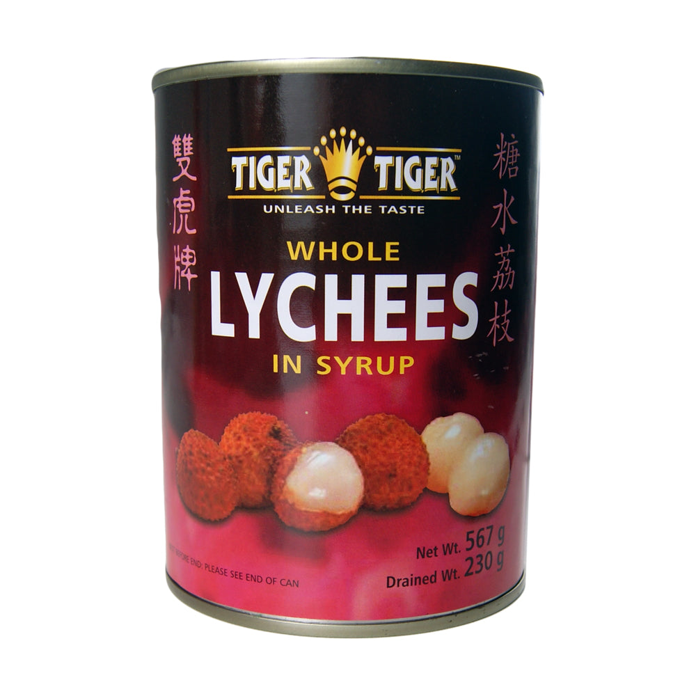 Tiger Tiger Whole Lychees in Syrup - 24x567g