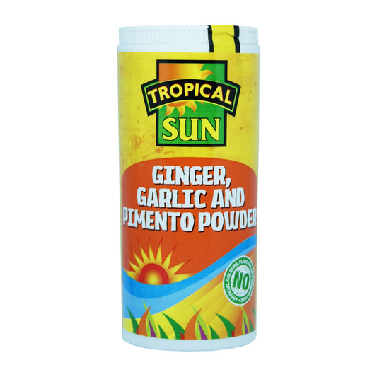 Tropical Sun Ginger, Garlic & Pimento Powder - 12x100g