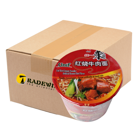 Unif Artificial Roasted Beef Flavour Bowl Noodles - 12x110g