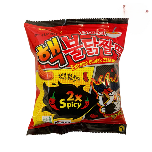 Samyang Zzal Dduck 2x SPICY Snack - 24x80g