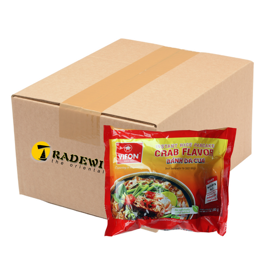 Vifon Instant Rice Pancake Noodles Crab Flavour - 30 x 60g
