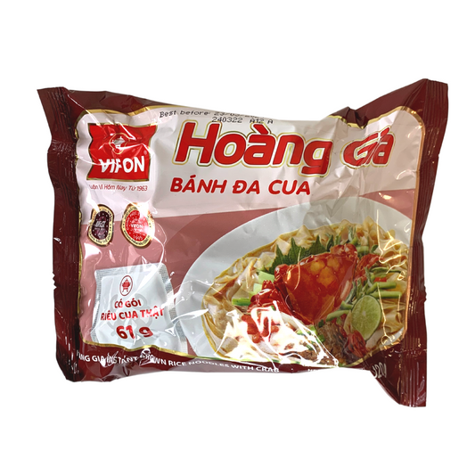 Vifon Hoang Gia Instant Brown Rice Noodles with Crab - 18x120g