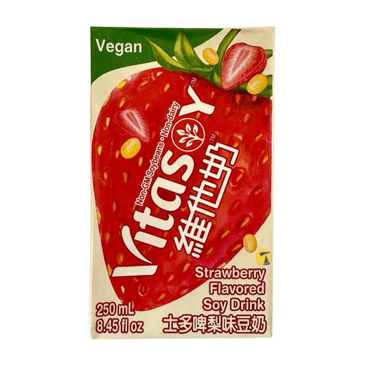 Vitasoy Strawberry Flavoured Soy Drink - 48x250ml