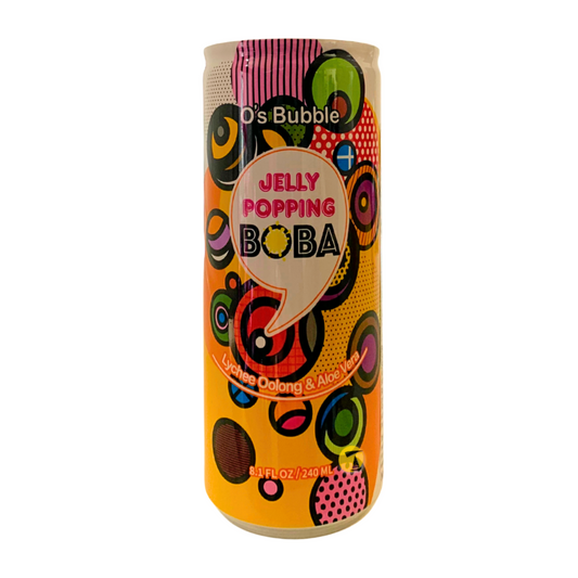O's Bubble Jelly Popping Boba - Lychee Oolong & Aloe Vera Drink - 24x240ml