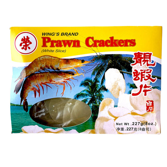 Wing's Brand White Uncooked Prawn Crackers - 60 x 227g