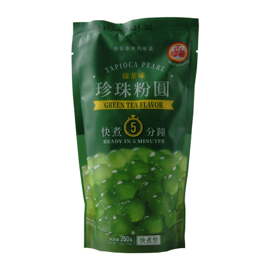 WufuYuan Green Tea Tapioca Pearl - 36x250g
