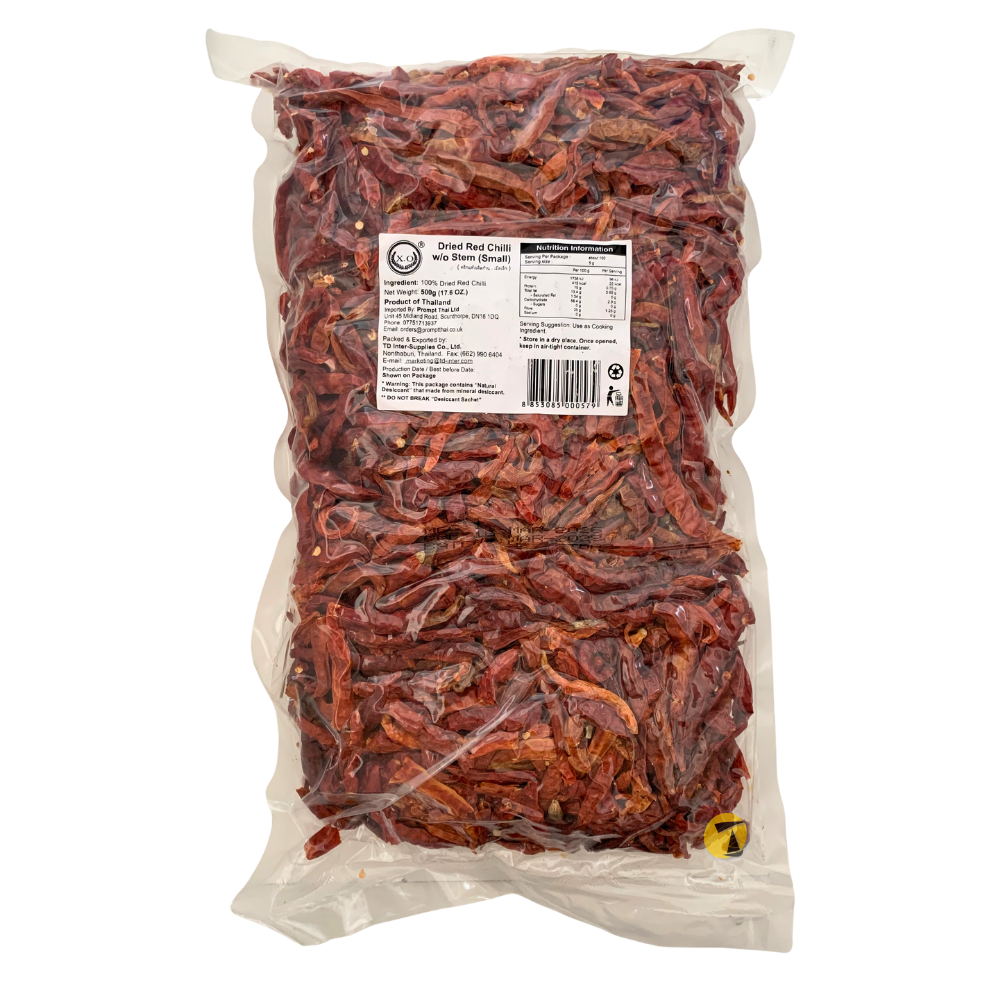 X.O Dried Red Chilli Small - 20x500g