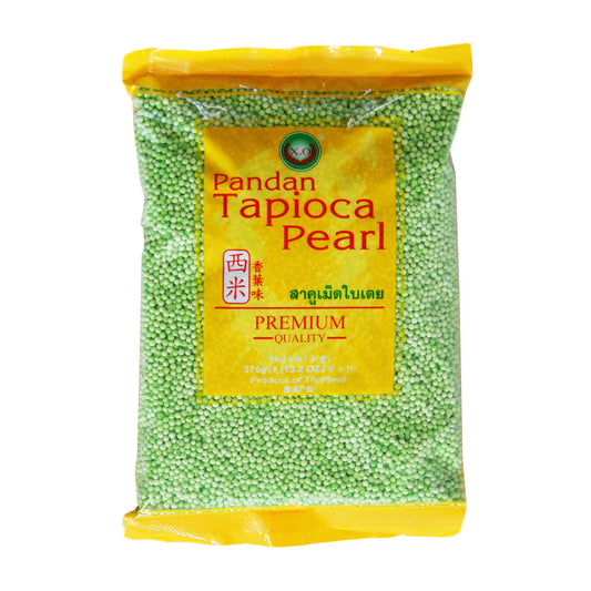 X.O Small Pandan Tapioca Pearl - 30x375g