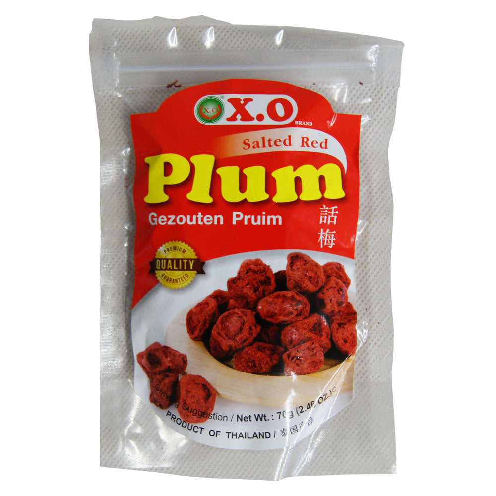 X.O Red Preserved Salted Plum - 10x70g