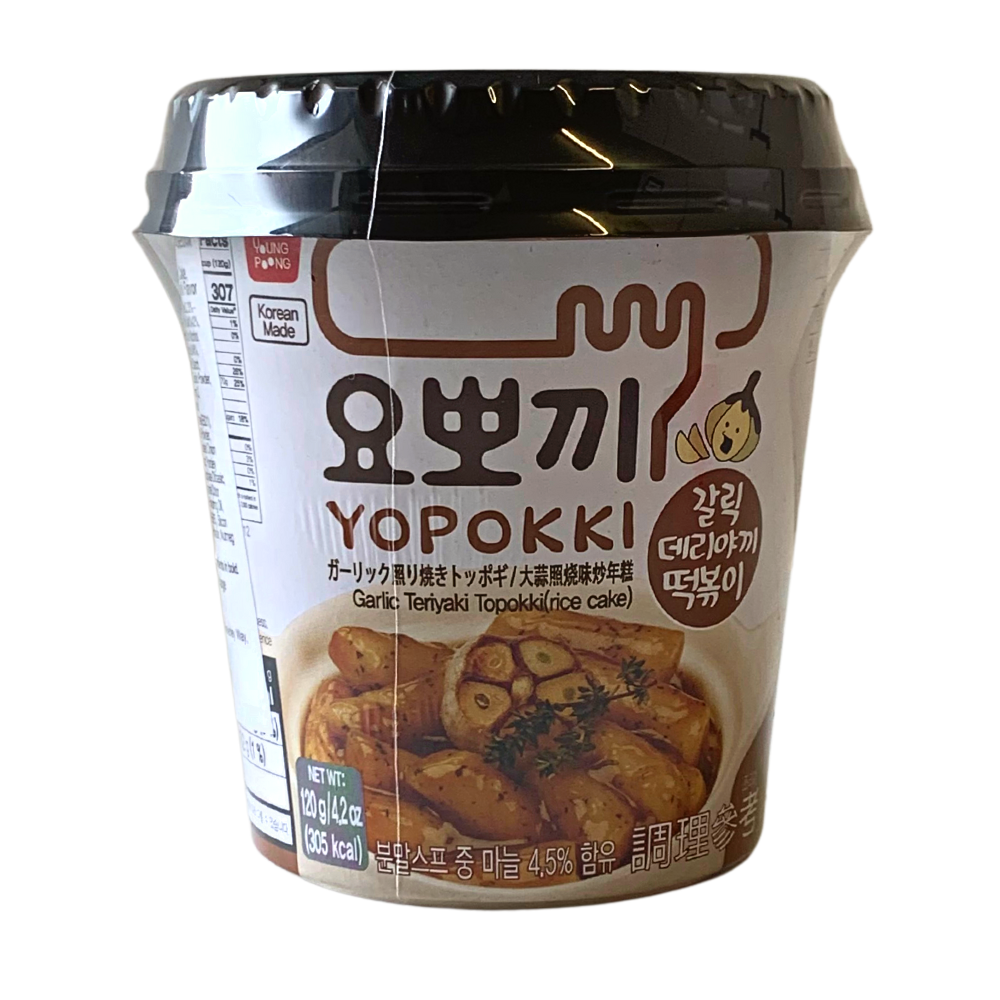 Young Poong Yopokki Rice Cake with Garlic Teriyaki Sauce - 30x120g