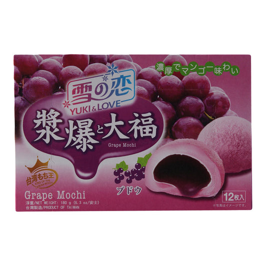 Yuki & Love Grape Mochi - 12x180g