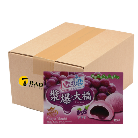 Yuki & Love Grape Mochi - 12x180g