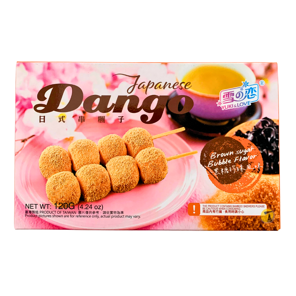 Yuki & Love Japanese Dango Brown Sugar Bubble Tea - 12x120g