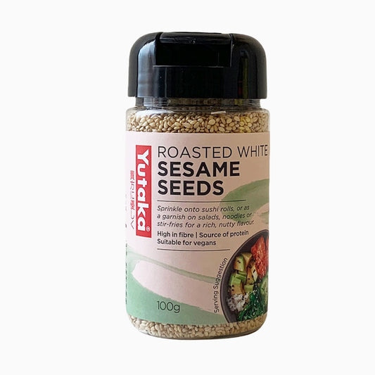 Yutaka White Roasted Sesame Seeds - 8x100g