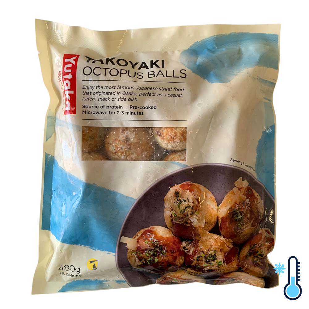 Yutaka Takoyaki Octopus Balls (16 Pieces) - 480g [FROZEN]